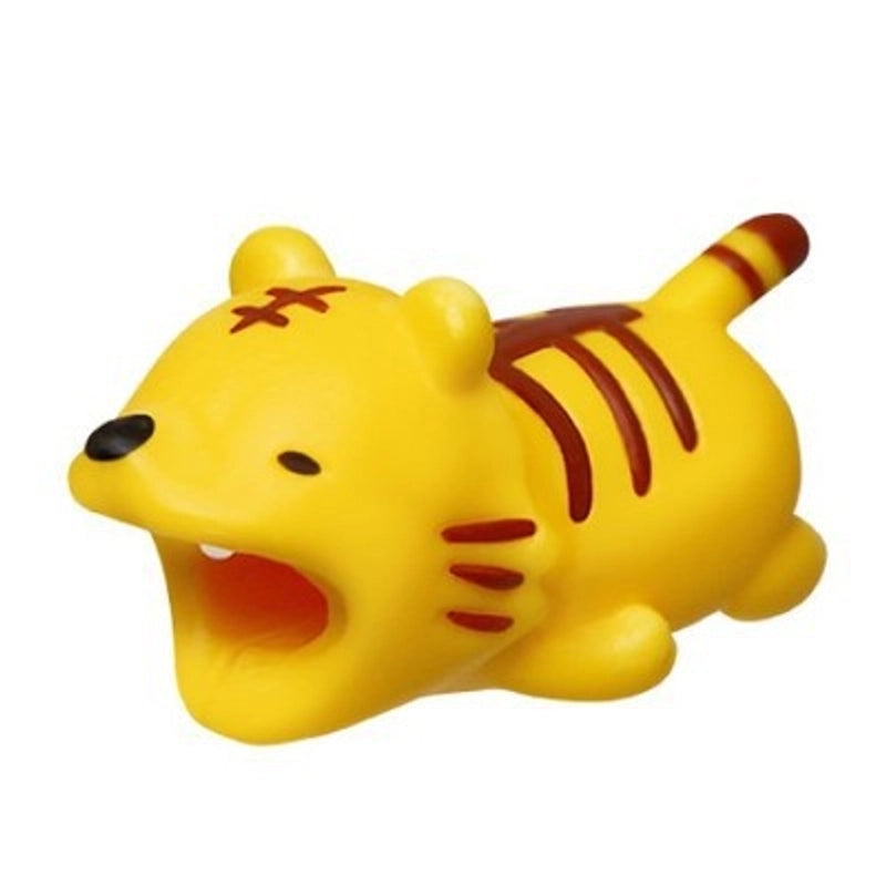 Cross-border Bite Usb Cable Protection Sleeve Cute Animal Shape Anti-break Cable Winder Mobile Phone Charging Cable Protection