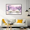 (Big Size)Two Swans - 11CT Stamped Cross Stitch - 60*40cm - Animal