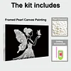 DIY Pearl Painting Butterfly Girl for Home Wall Decor with Frame(20x30cm)