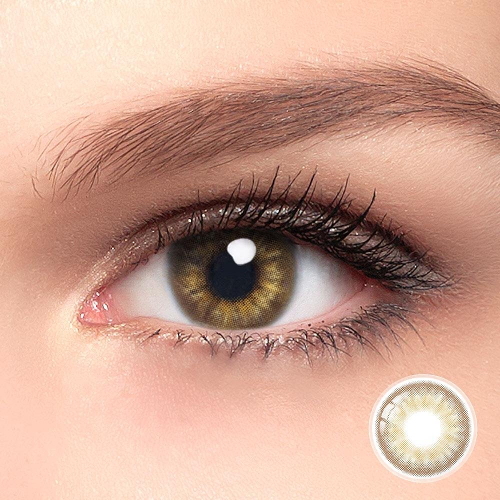 INMIX® MIST Circle Brown Contact Lenses (12 Months）