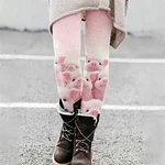 Lovely Fuzzy Pigs Gradient Cozy Knit Leggings - Image 2