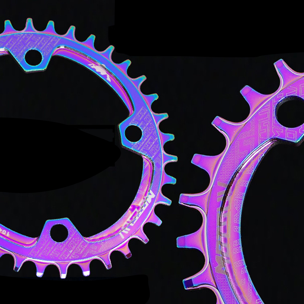 

104BCD Bicycle Chainring Positive Negative Tooth Plate MTB Bike Crankset, Ellipsoid 34t, 501 Original