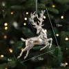 Electroplated Silver Platic Hanging Decors for Christmas Tree 