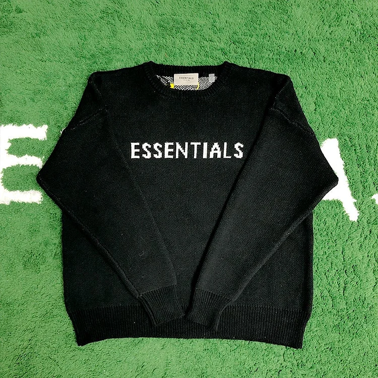 Fog Fear of God Essentials Sweatshirt round Neck Sweater High Street Loose Pullover Sweater for Men