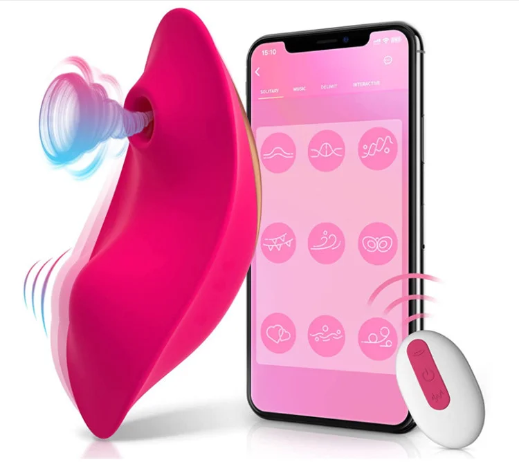 Suqio – App Remote Control Wearable Hands-Free Panty Vibrator with Clitoral Suction for Discreet