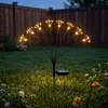 Solar Powered Firework Garden Lights Waterproof Decorative Starburst Fairy Light Easy To Install for Outside Patio Backyard Yard Walkway Decor