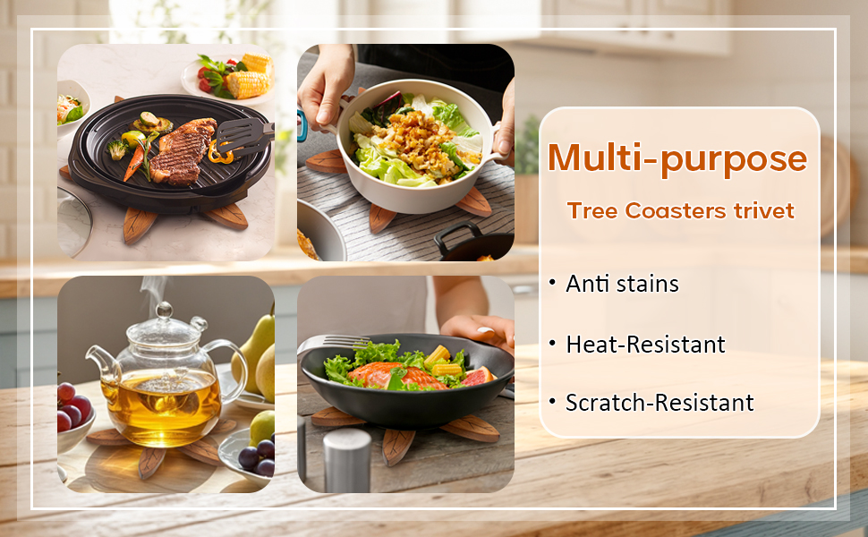 Wooden Tree Trivets
