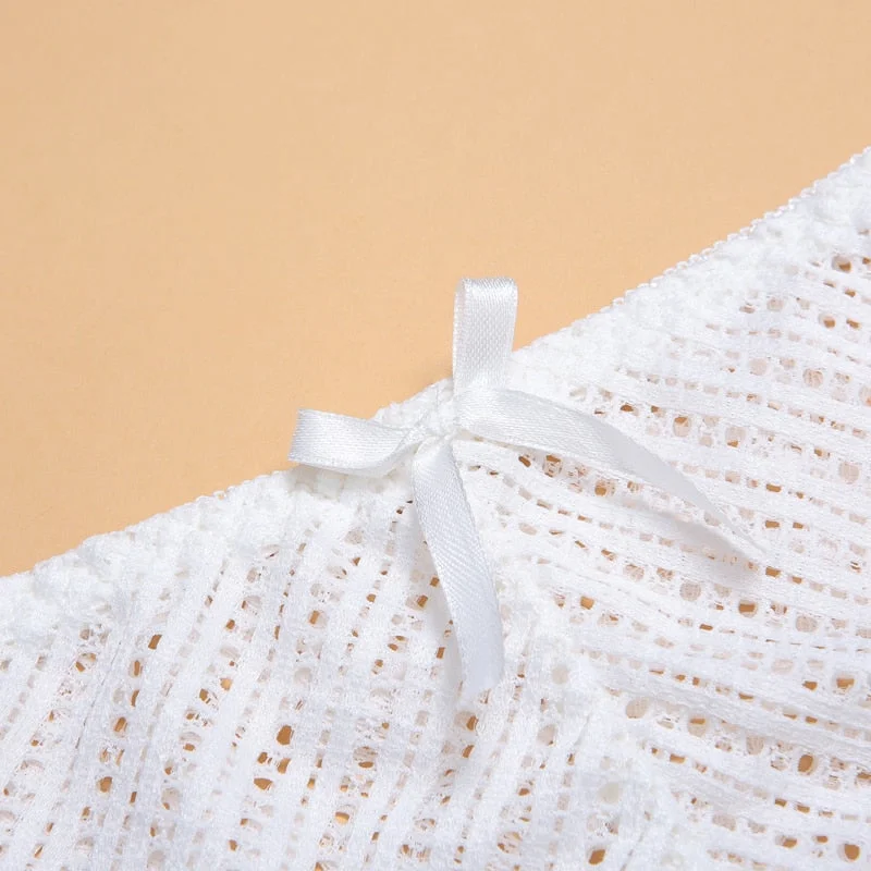 DERUILADY Sexy Perspective Lace Panties Women Comfortable Cotton Bottom Panties Ladies Lingerie Low Rise Seamless Underwear