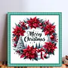 Christmas Wreath-18CT Stamped Cross Stitch 30*30cm/11.81*11.81in