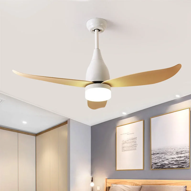 44" Remote Control Wood Ceiling Fans For Bedroom