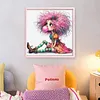 Weird Girl-11CT Stamped Cross Stitch 40*40cm/15.75*15.75in tapestrymarket