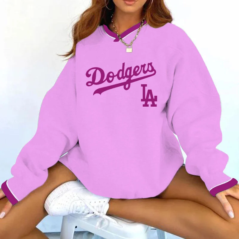 Sweet Girl Support Los Angeles Dodgers Baseball Print Sweatshirt