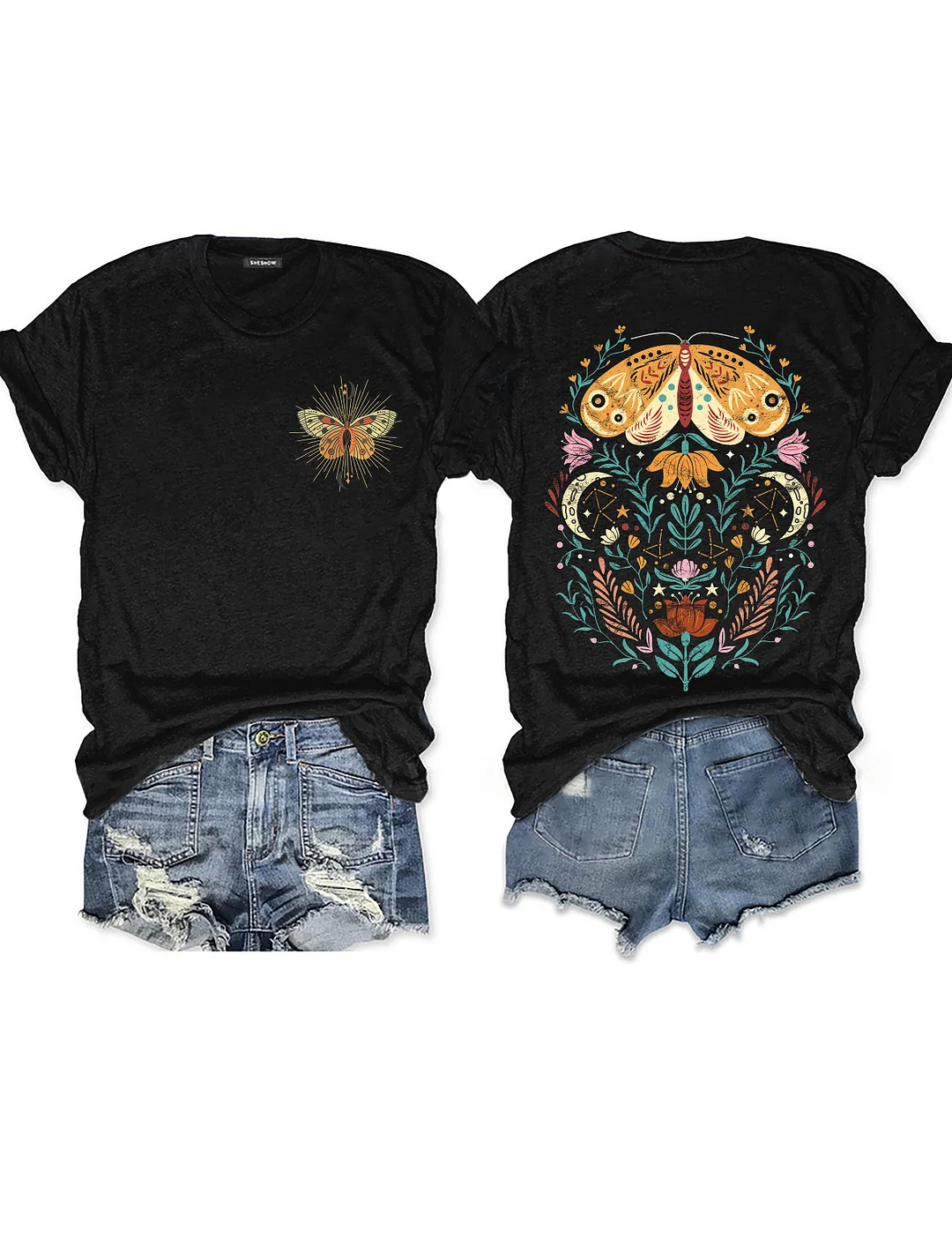 Celestial Moth Butterfly T-shirt