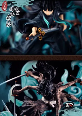Figura Action Figure Muichiro Tokito - Mist Hashira Da Demon Slayer, PVC 13 Cm, Regalo Collezionisti Anime - 3