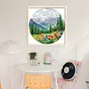 Circular Four Seasons-Spring-14CT Stamped Cross Stitch 33*33cm/12.99*12.99in tapestrymarket