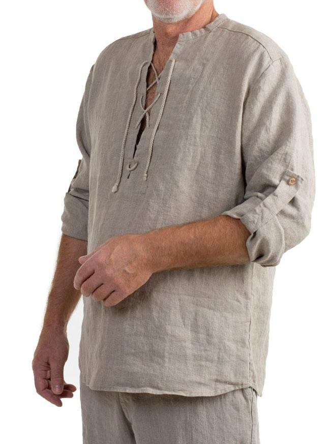 linen v neck