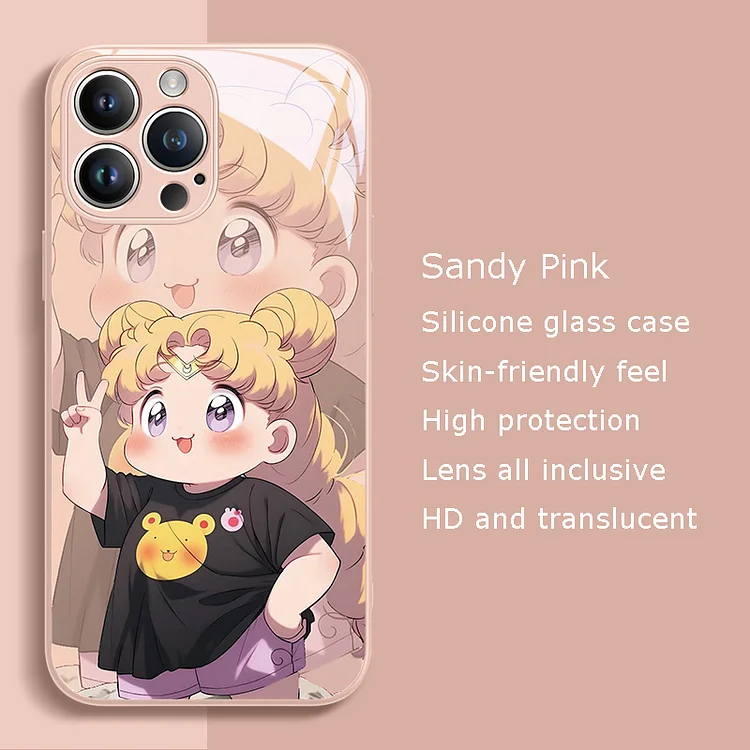 Sandy Pink Girl Photo Pose Phone Case