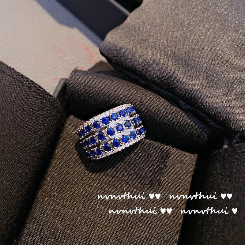 Women adjustable zircon ring