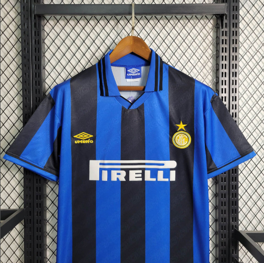 Retro 95-96 Inter Milan Home Football Shirt Thai Quality