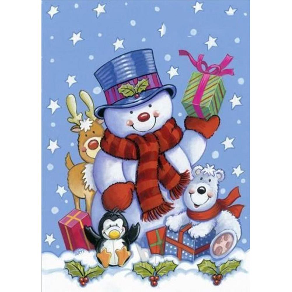

(Multi-Size) Snowman View - Round/Square Drill Diamond Painting - 30*40CM, Round diamond 30*40cm, 501 Original