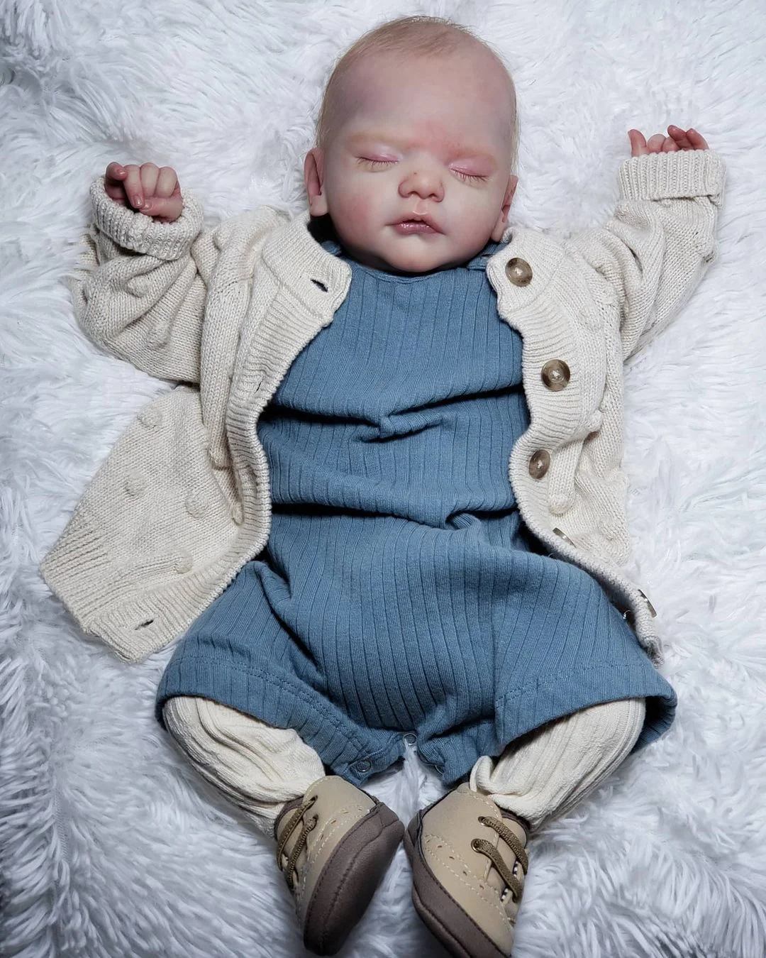 [New]12" Newborn Sleeping Baby Preemie Handmade Soft Reborn Baby Doll Boy Named Rudolph -Creativegiftss® - [product_tag] RSAJ-Creativegiftss®