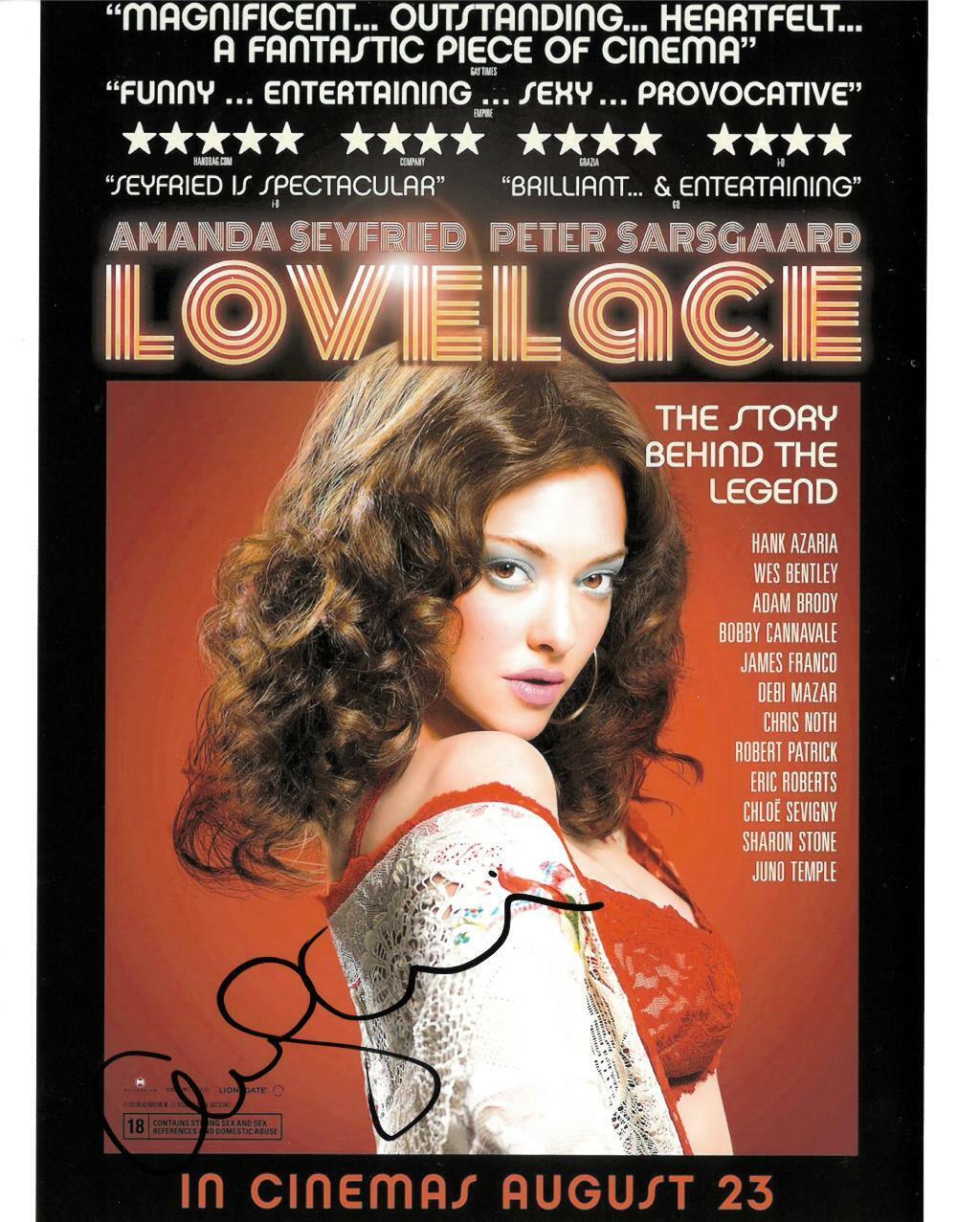 Amanda Seyfried Signed Lovelace Authentic Autographed 8x10 Photo Poster painting BECKETT #Y77027