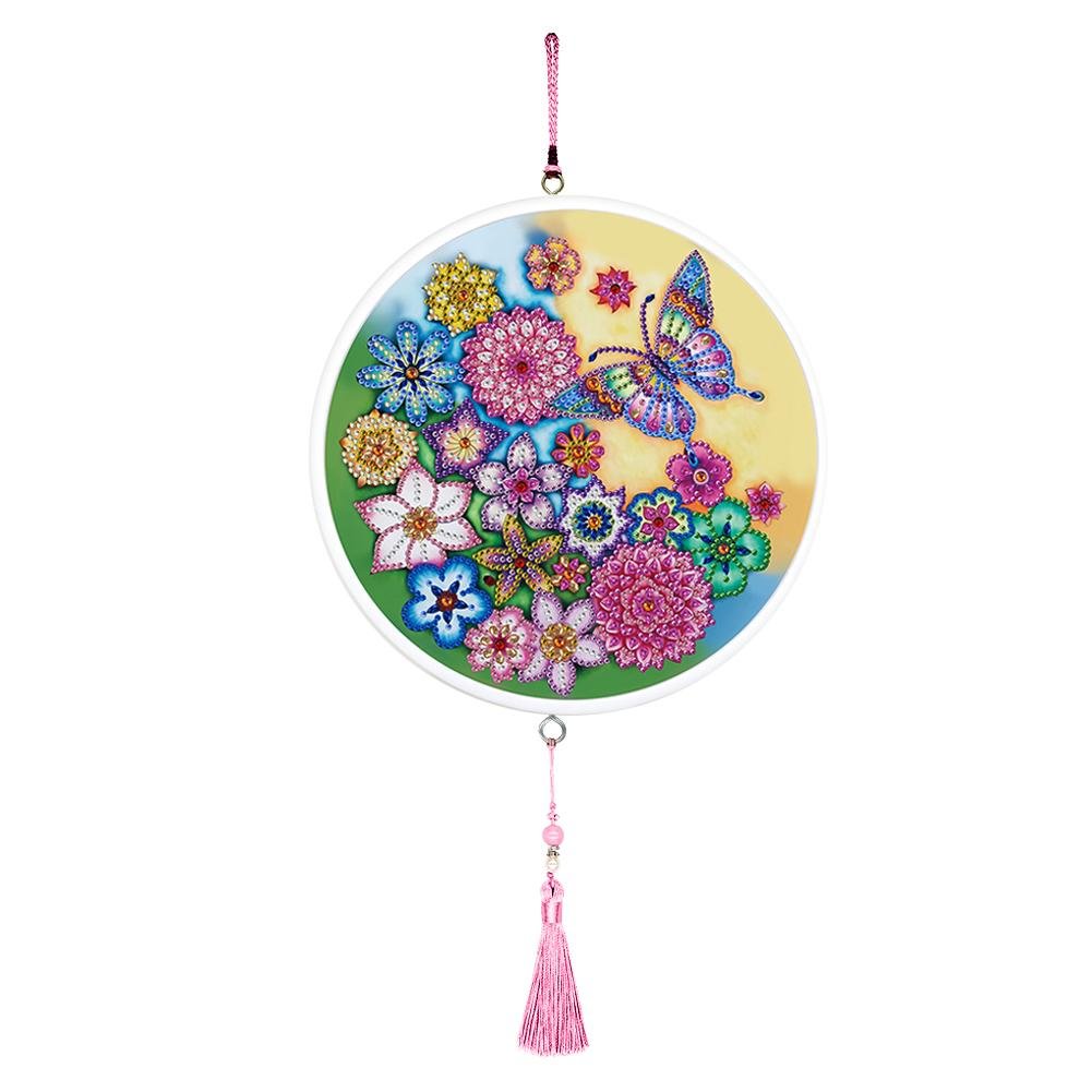 Butterfly Diamond Painting Tassel Partial Drill Special Shape Home Pendants