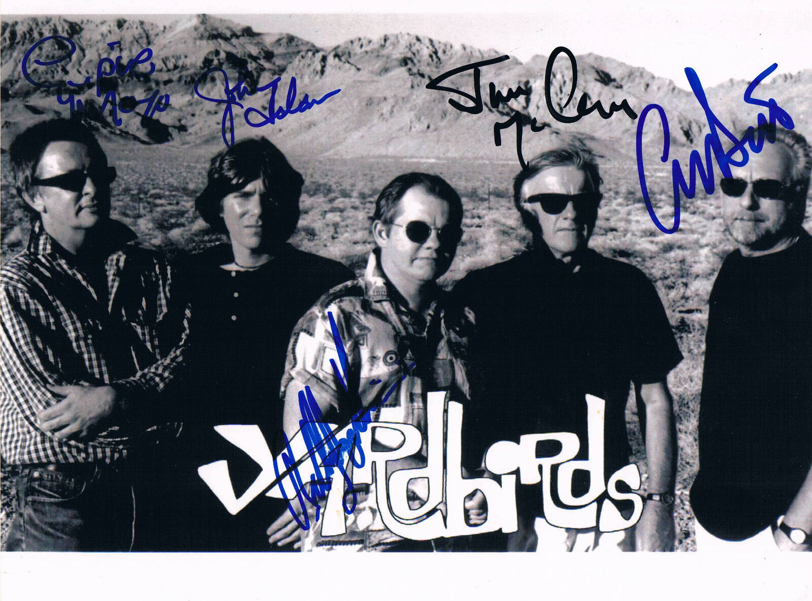 Yardbirds genuine autograph 8x12