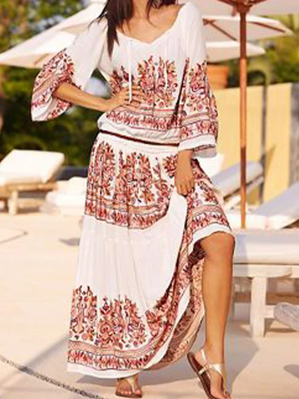 Holiday casual embroidered women's dress