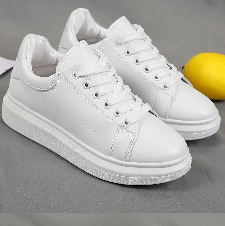 2020 Women Sneakers White Casual Shoes Woman Fashion White Shoes Sneaker Women White Shoes Platform Shoes Zapatillas Mujer