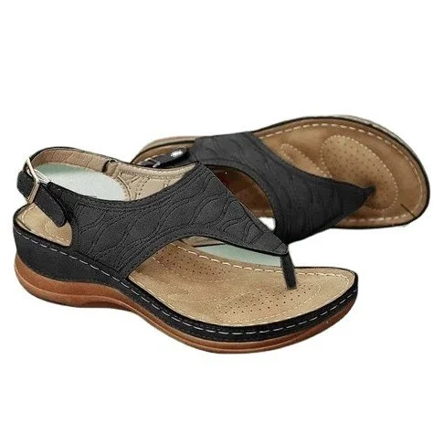 Yyvonne Shoes Women's 2025 Slopes And Casual Large-Size Women's Shoes Pure Color Clip Toes Comfortable And Casual