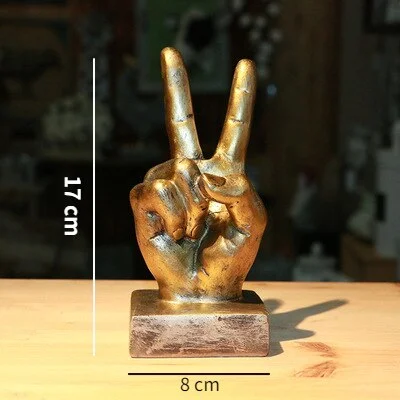 Nordic Home Decoration Accessories Creative Hand Sculpture Resin Statue Living Room Table Decoration Office Desk Decor Crafts