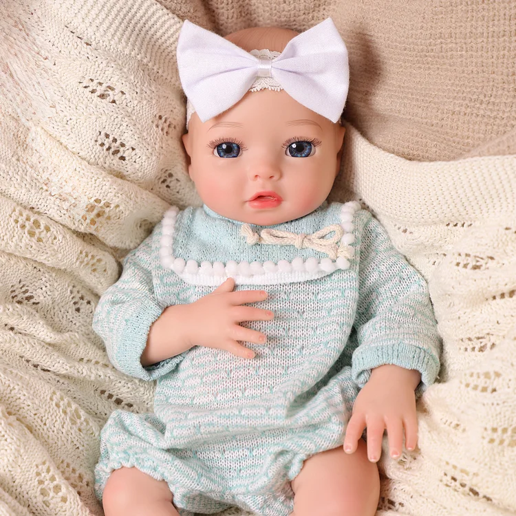 Babeside Terry 16" Realistic Silicone Smiling Baby Little Infant Girl Building Lovely Memories