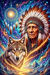Luxury AB Velvet Diamond Painting Kit - Wolf and Chief