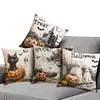 4 Set Happy Halloween Farmhouse Pillows Halloween Party Pillow Decorative Covers