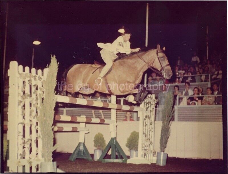 HORSE + RIDER Show 8 x 10 FOUND Photo Poster painting Color COMPETITION Original Vintage 07 17 M