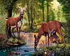 Fawn In The Forest | Full Square Diamond Painting Kits