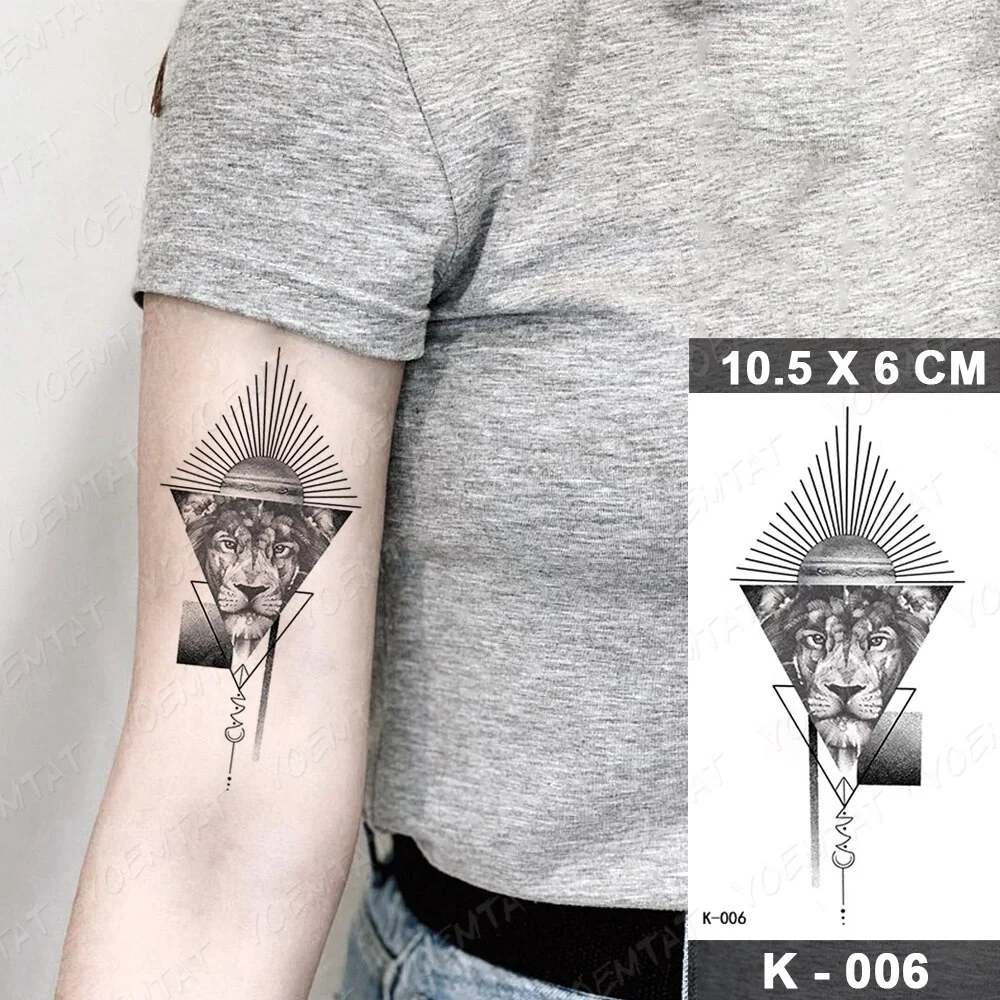 Sdrawing Temporary Tattoo Sticker Old School Flash Tatoo Dark Snake Scorpion Arm Wrist Fake Tatto For Body Art Women Men