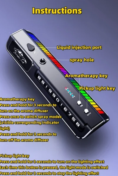 Automatic Spray Car Aromatherapy Car Perfume High-end Car Smart Aromatherapy Machine To Remove Odor