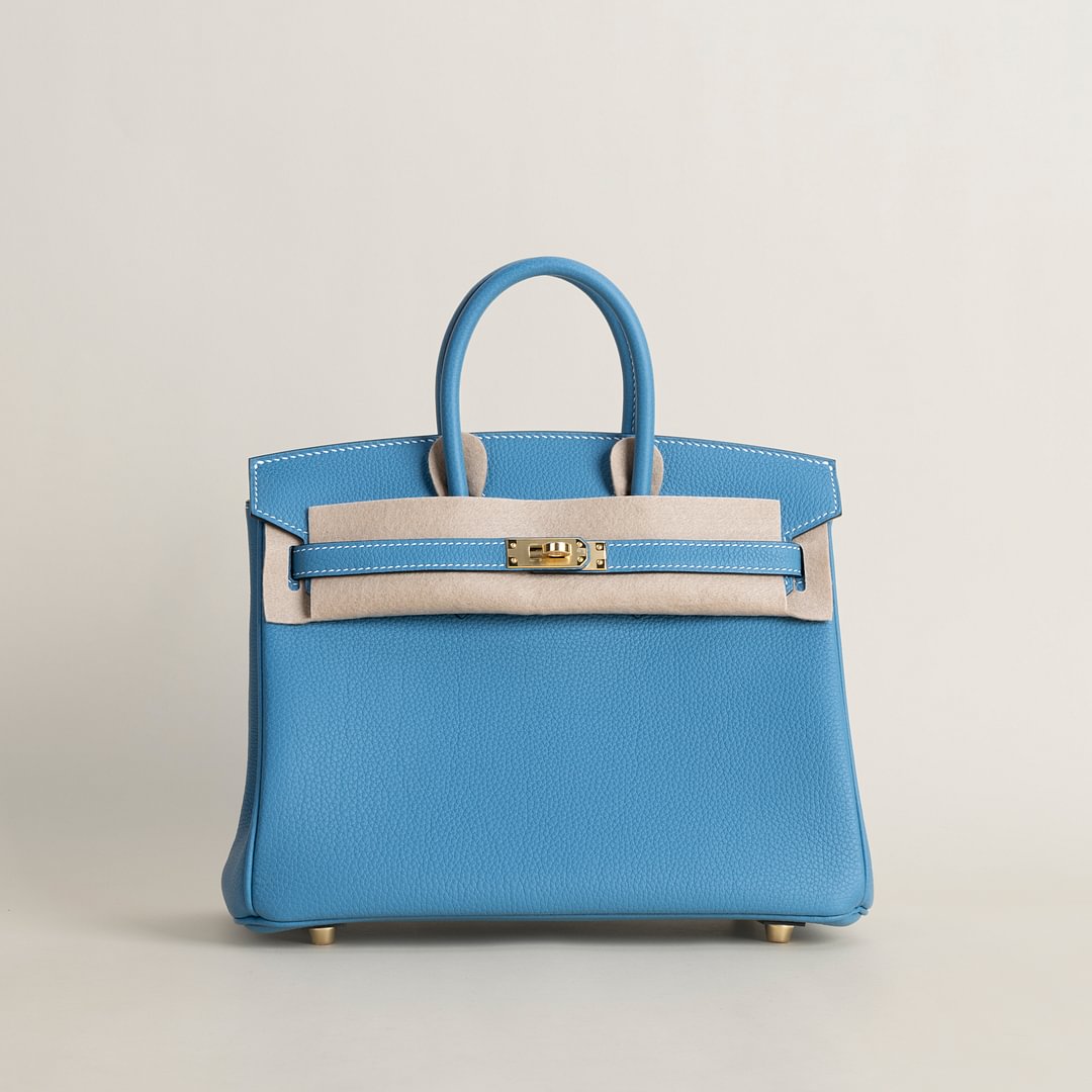 Birkin 25cm Togo 75 Blue Jean GHW