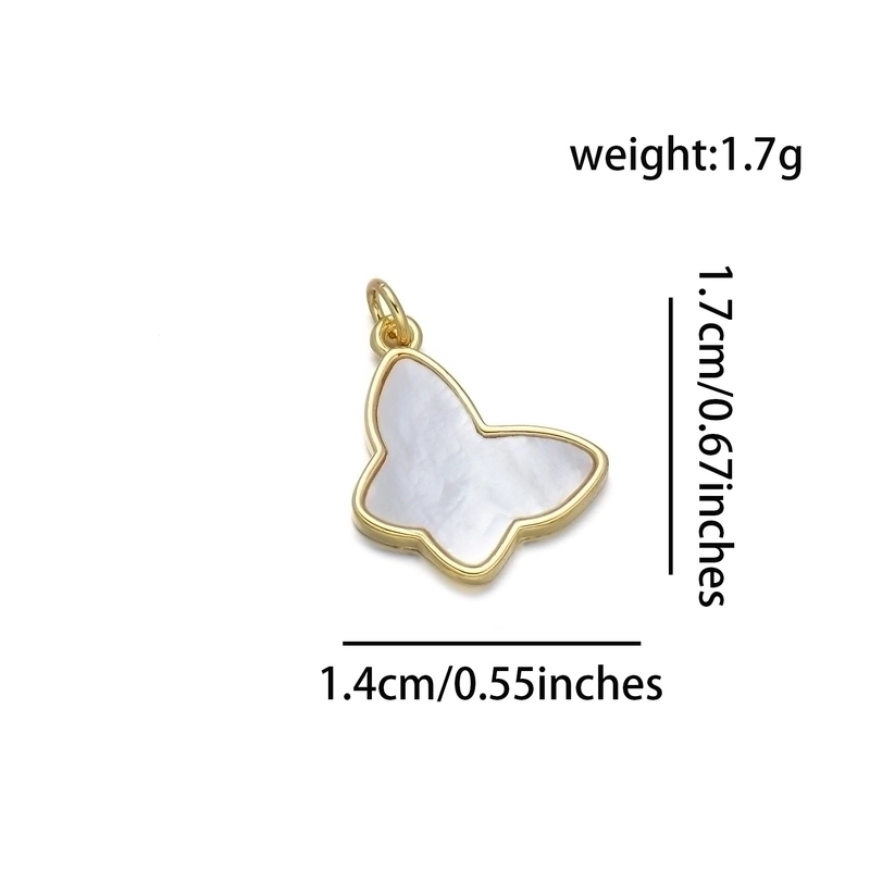 Ig Style Geometric Star Fish Tail Copper 18k Gold Plated Charms