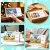 2027-2028 Two-Year Diamond Painting Calendar Kit, 13 Exquisite Multicolor Butterfly And Floral Illustrations, Large Size Desk Calendar, Mosaic Art Coil-Bound Desktop Planner