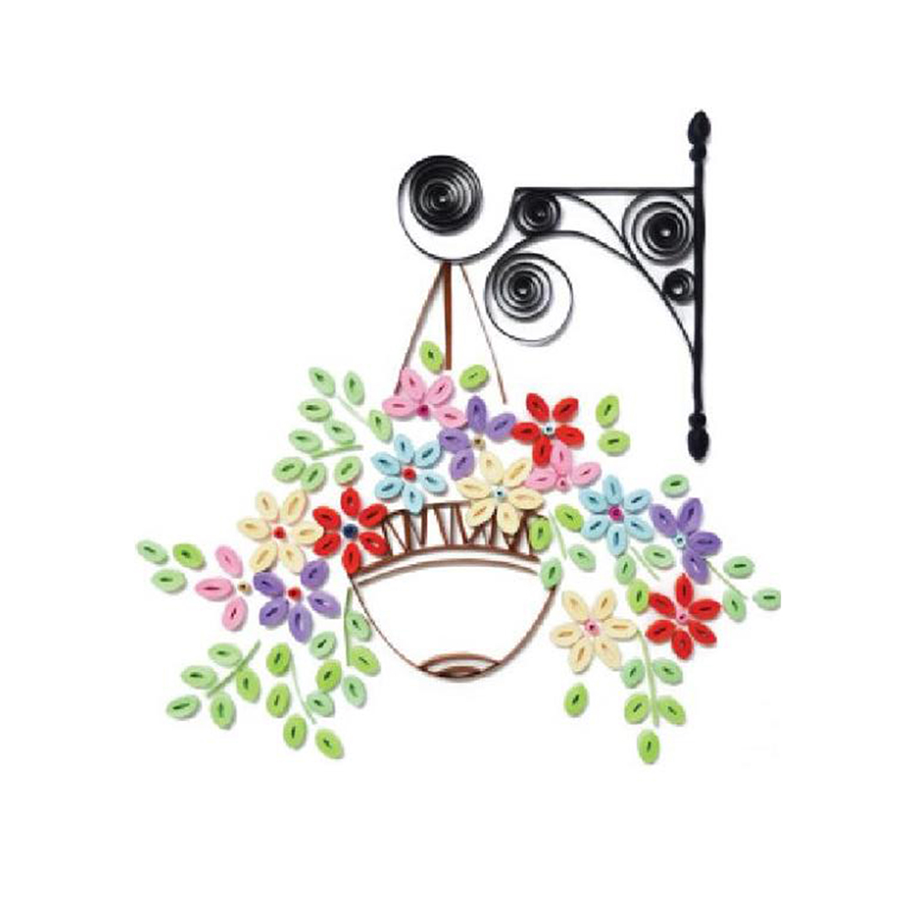 

Flower Basket - Paper Quilling, 501 Original