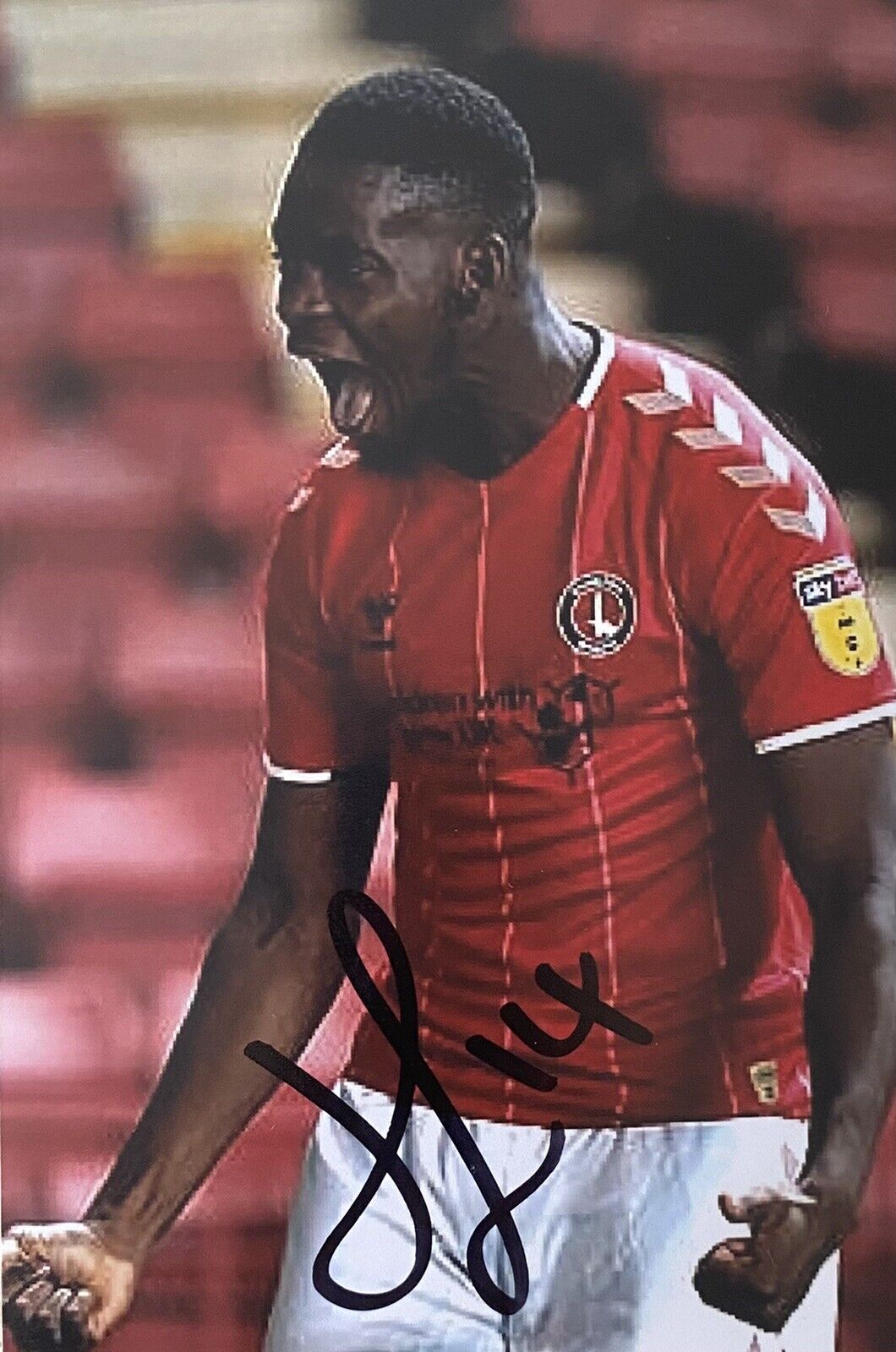 Jonathan Leko Genuine Hand Signed Charlton Athletic 6X4 Photo Poster painting