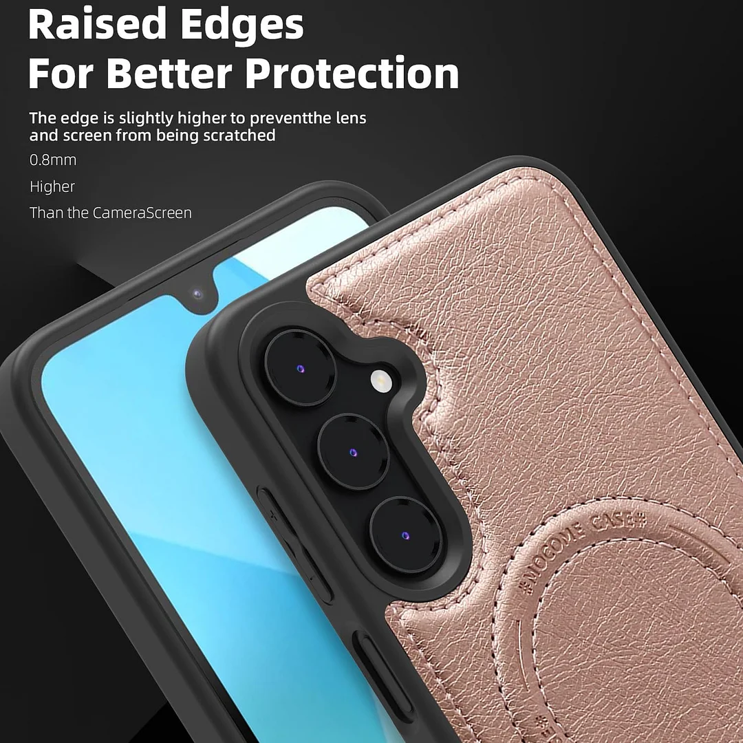 Samsung Galaxy Z Fold 6 Leather Case Magnetic Protective Case Holder Phone Case
