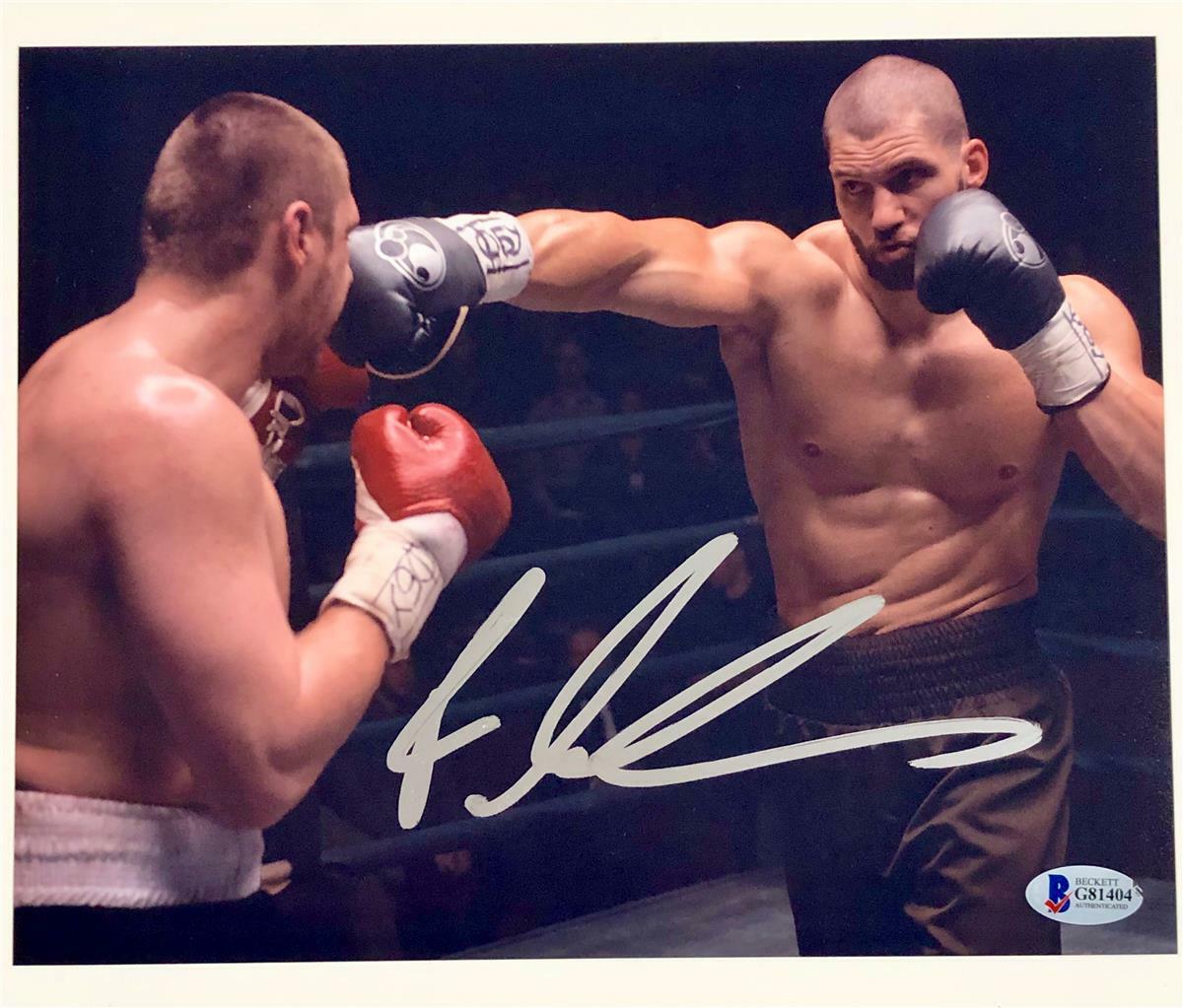 FLORIAN MUNTEANU aka Viktor Drago CREED 2 Signed 8x10 Photo Poster painting ~ Beckett BAS COA