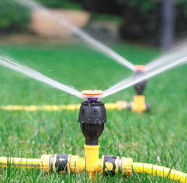 360° Rotation Auto Irrigation System Garden Lawn Sprinkler