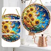 DIY Double Sided Special Shaped Glitter Sunflower Butterfly Diamond Art Hanging Kit
