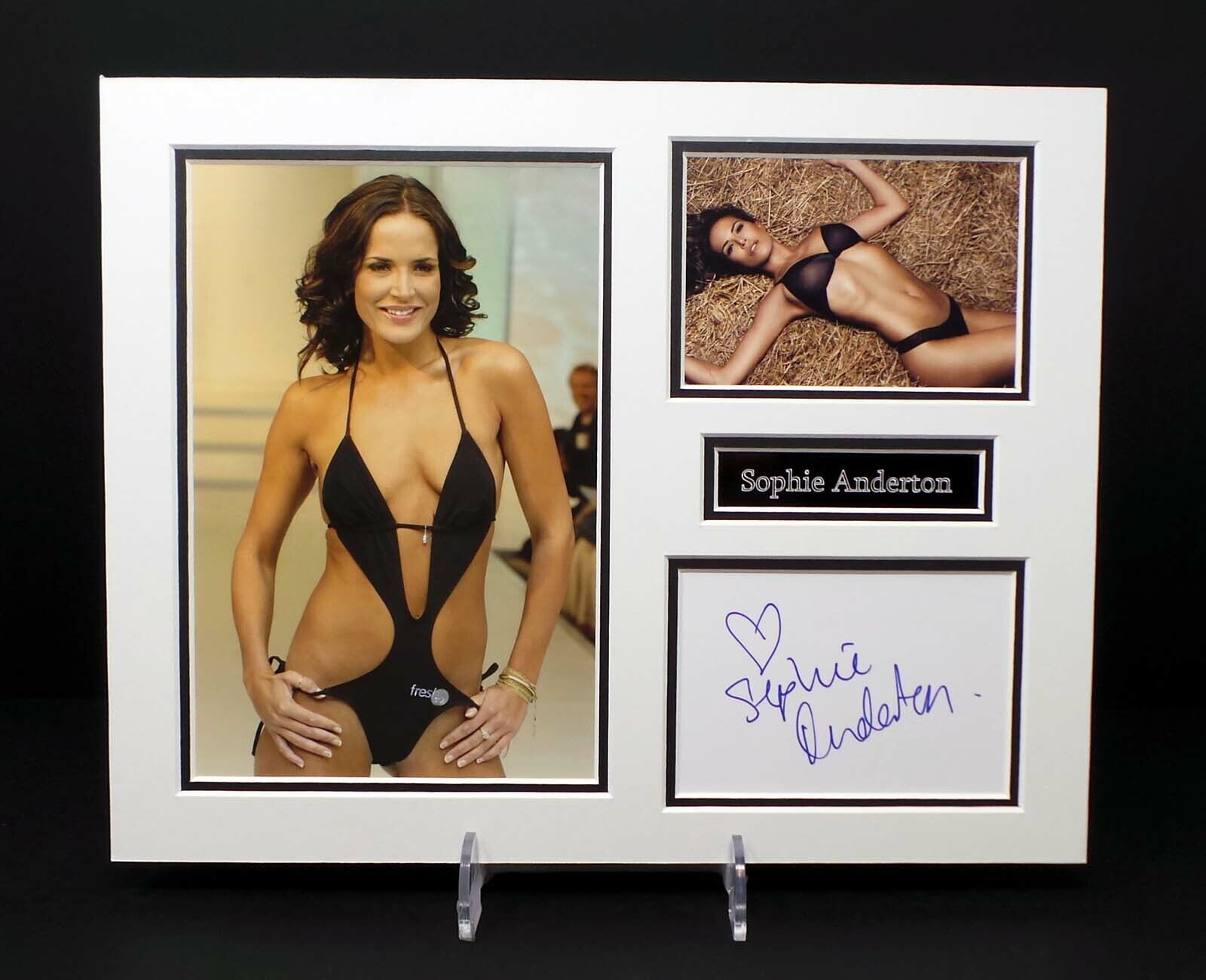 Sophie ANDERTON Signed Mounted Sexy Photo Poster painting Display 1 AFTAL RD COA British Model