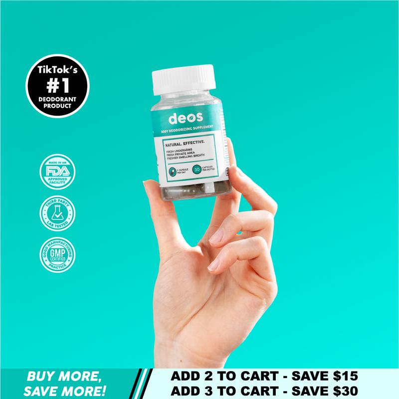 Full Body Deodorant Supplement | DEOS Internal Deodorant Full Body